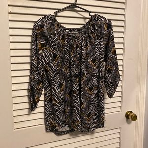 Notations 3/4 button sleeve blouse